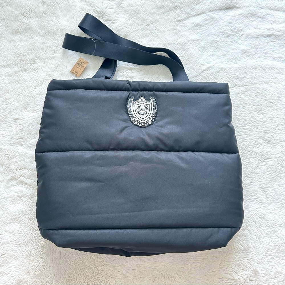 NWT!! PINK tote black nylon bag